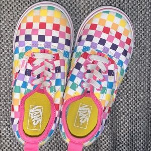 Van Rainbow Slip On Sneakers